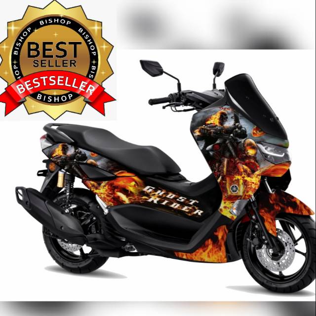 Decal NMAX NEW 2020 ghos rider black kode 101
