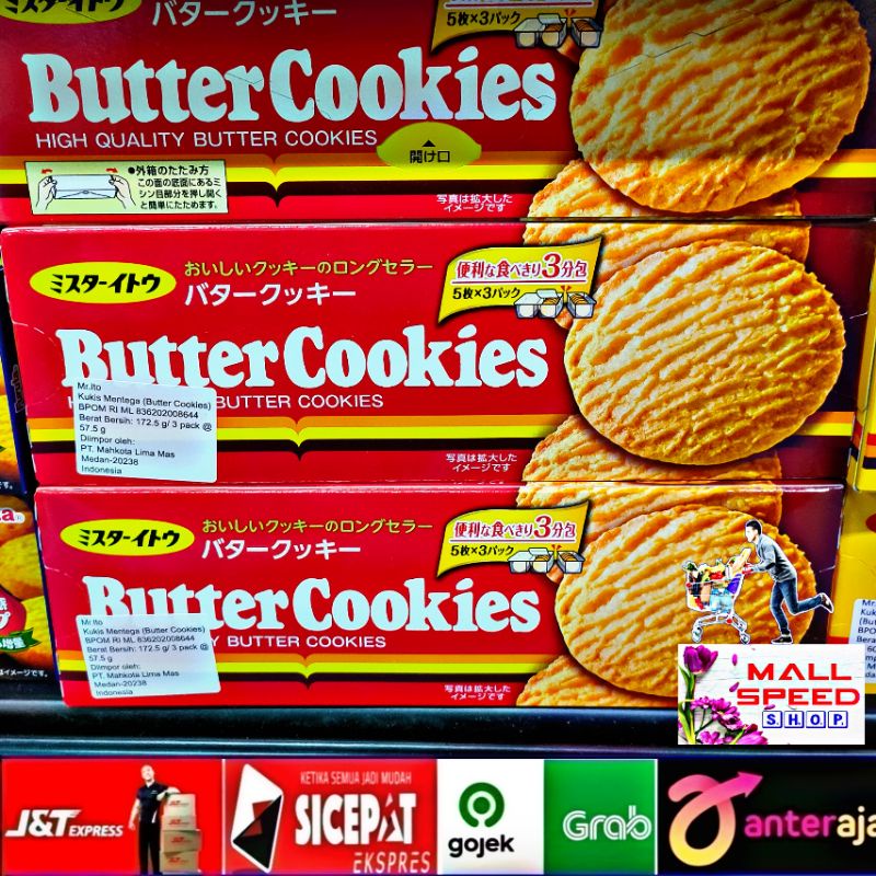 

Mr. Ito Butter Cookies 172,5g @57,5g. kukis mentega jepang