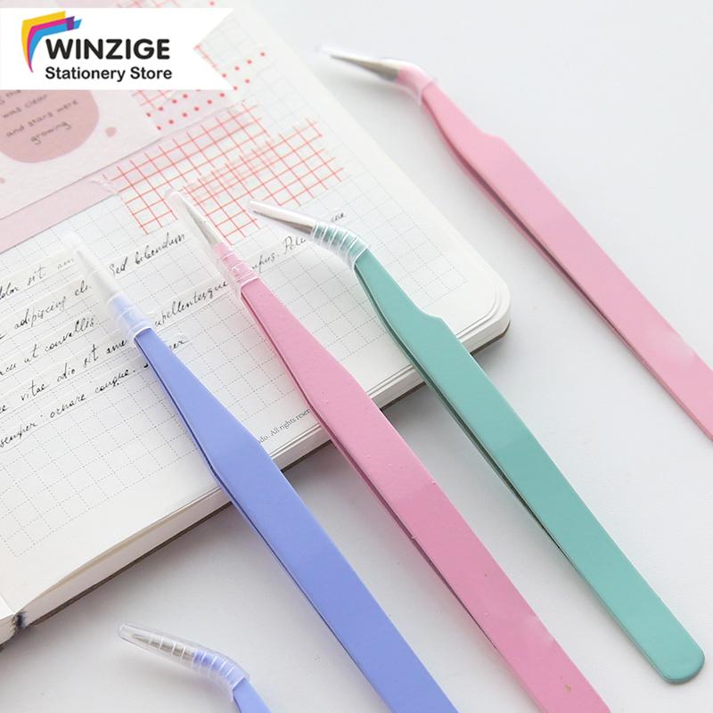 

Macaron Color Tweezers Tape Stickers Scrapbook Tools Bujo Accessories