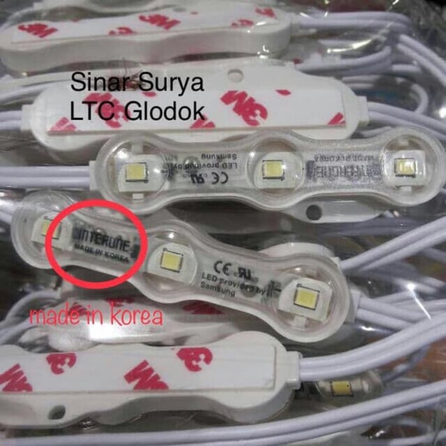 Lampu Led Modul / Led Module Samsung Made In Korea Putih 12V Putih INTERONE