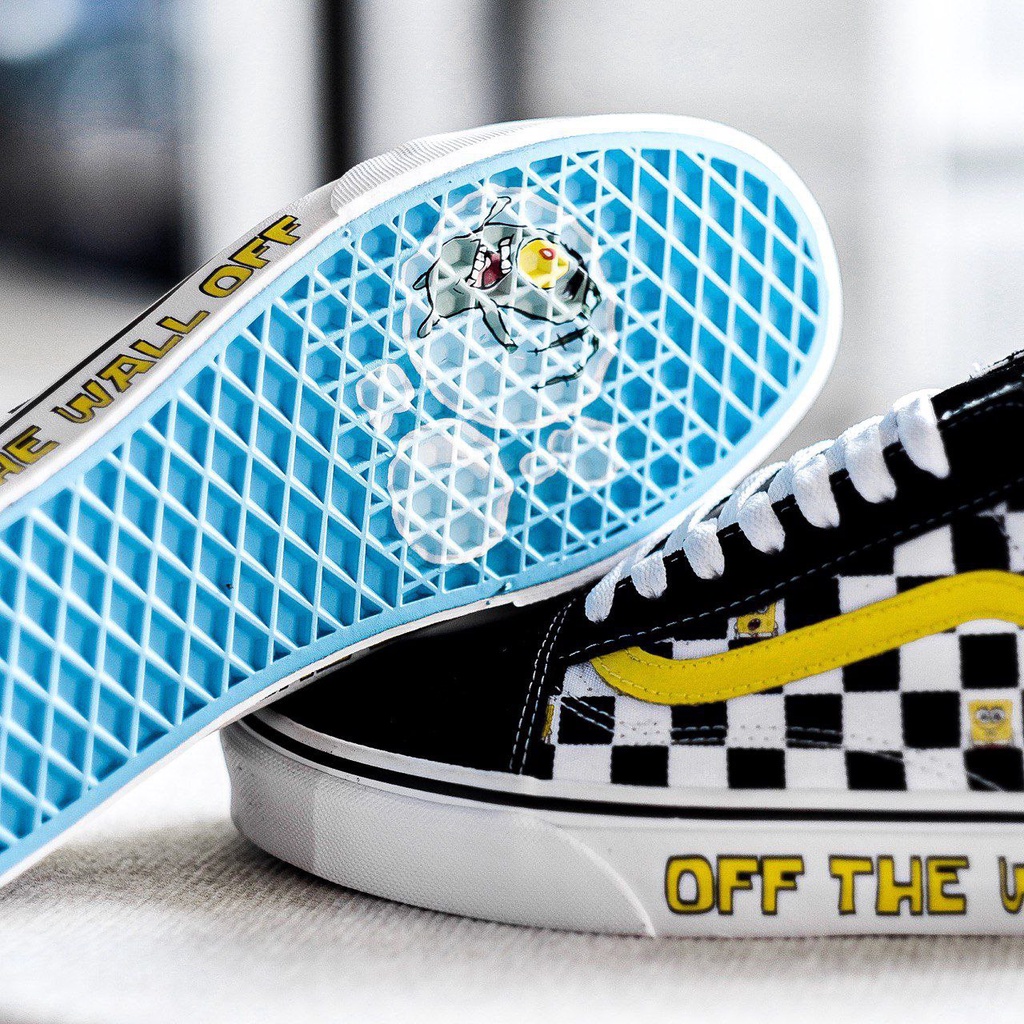 VANS OLDSKOOL X SPONGEBOB “OFF THE WALL” CLASSIC ORIGINAL 100%