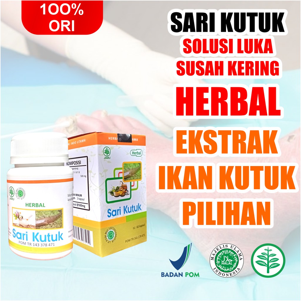 Obat kapsul Luka Luar Borok Koreng 60 kapsul - Aman BPOM