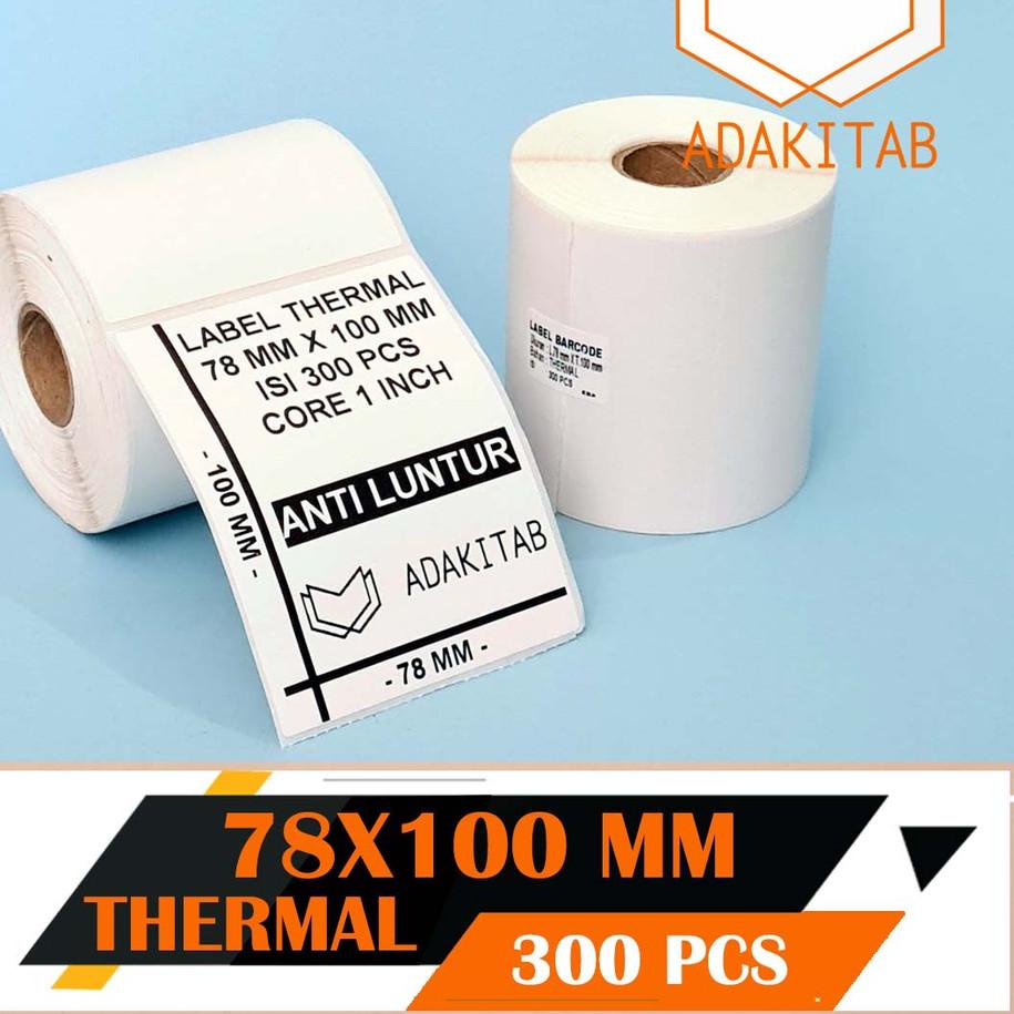

Kekinian - LABEL BARE THERMAL 78X100 MM / 78X100MM CORE 1 INCH ISI 300 PCS