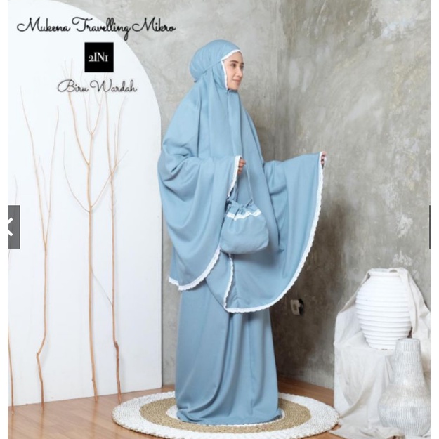 Mukena Travelling 2 in 1 Bahan Katun Premium Bisa COD