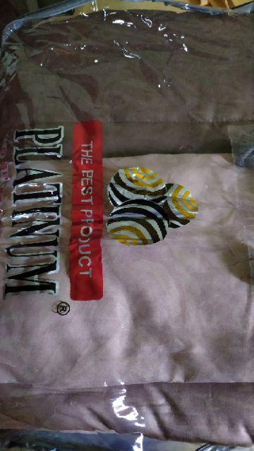 Bed Cover Platinum Jacguard Emboss T.30 Cm Coffe Size.king 180×200 Dan 160×200