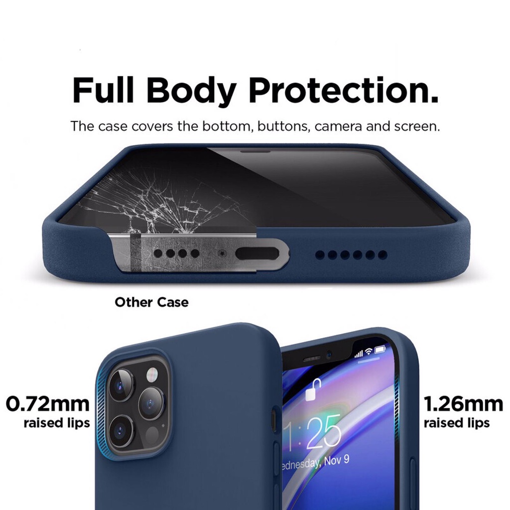 Soft Case Silicon Back Cover Premium Casing iPhone Xs 12 13 Mini Pro Max