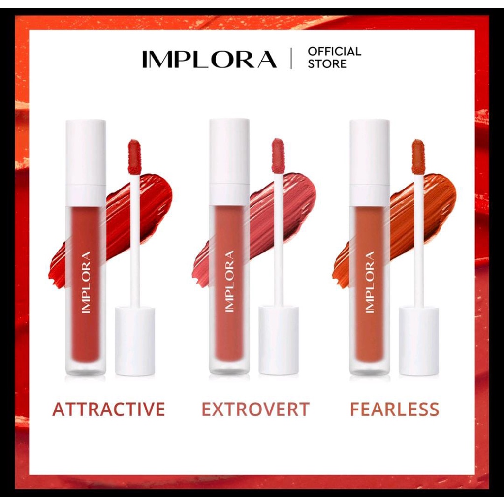 Implora Lipcream Velvet / Lipcream Implora Murah