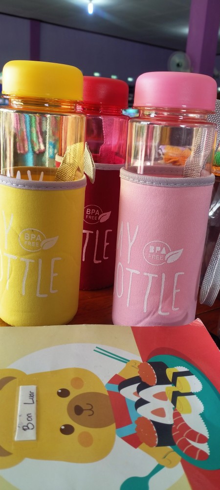 [deashop] My Bottle Warna Gloss - Doff Edisi Baru Logo Bpa Free + Pouch Busa +free Bubble Warp