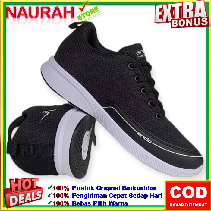 Sepatu Wanita Ando Vivora &amp; Agnes 100% Original Sneakers Casual Sport Jogging Sekolah Kuliah Bersepeda