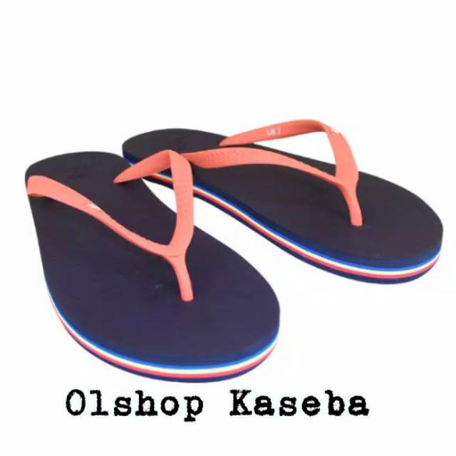 Sandal Panama Classic W3 Navy Cayenne / Sandal Panama Wanita Sandal Jepit Wanita Sandal Karet Wanita
