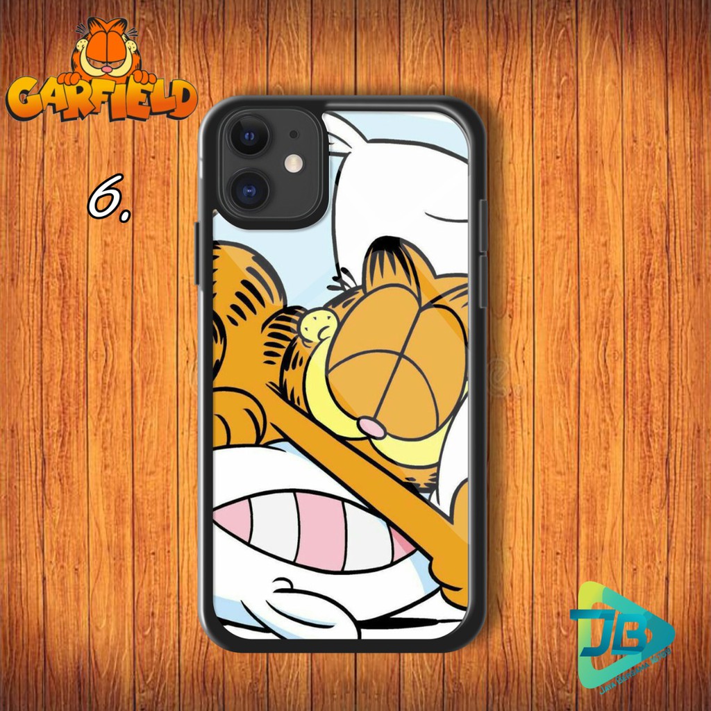 HARDCASE 2D GLOSSY GARFIELD OPPO VIVO XIAOMI SAMSUNG REALME IPHONE ALL TYPE JB4646