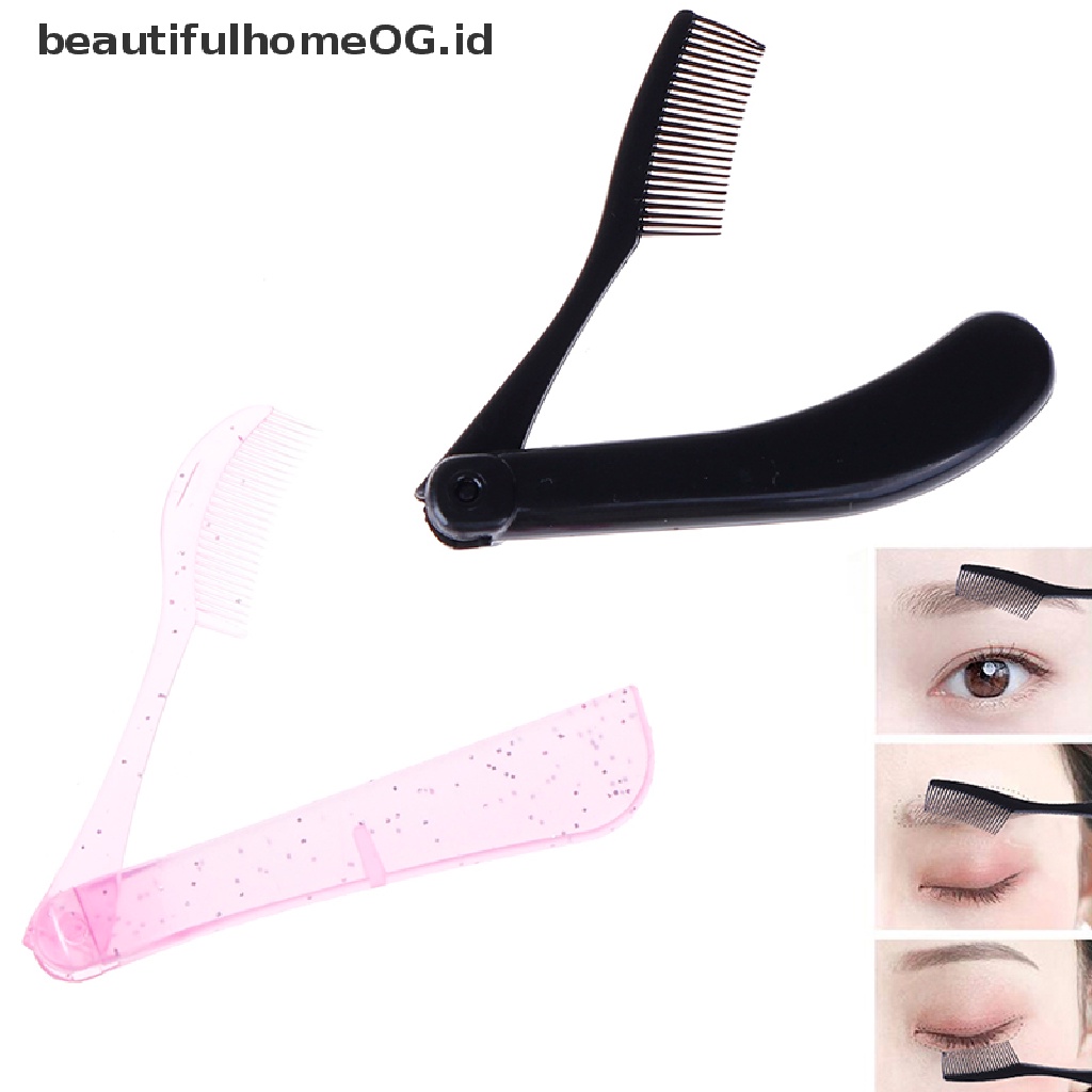 Sisir Pemisah Bulu Mata Model Lipat Untuk Alat Kosmetik