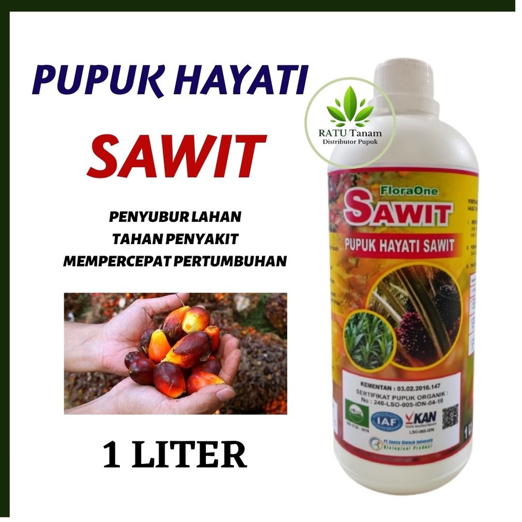 Pupuk Sawit Terbaik, Pupuk Cair Sawit, Pupuk Booster Sawit, Pupuk Hayati Cair FloraOne Penyubur Poho