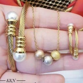Titanium Set Perhiasan Wanita P8873
