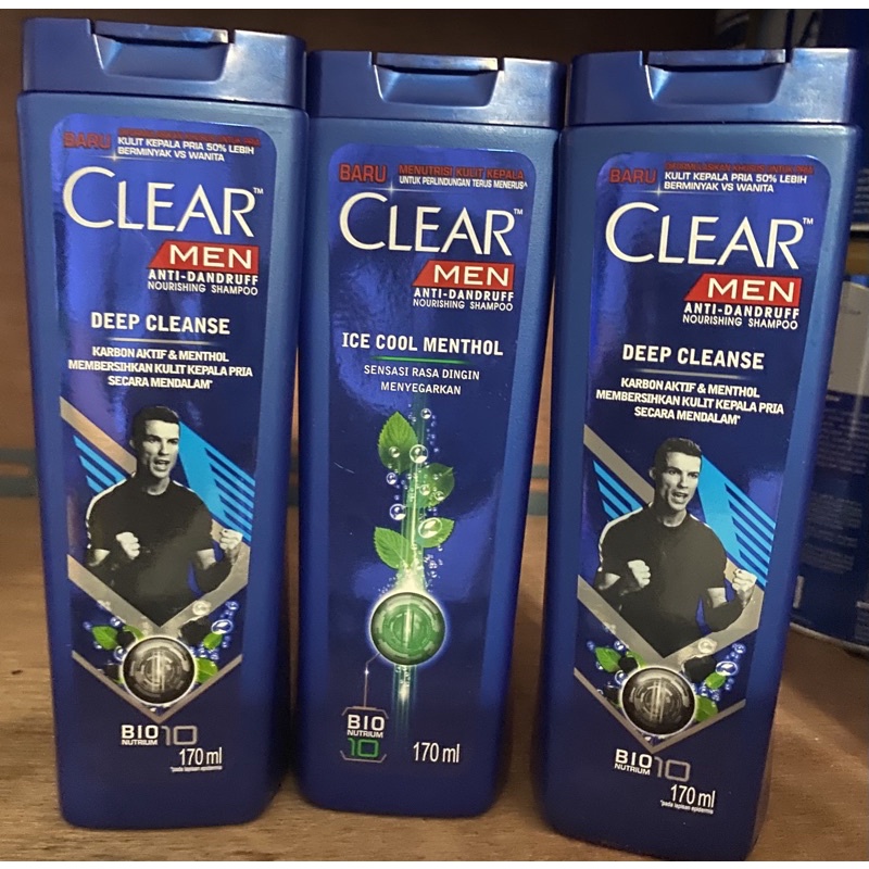 shampo clear men 170ml
