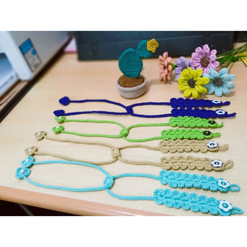 Konektor Masker Rajut Hijab Serut