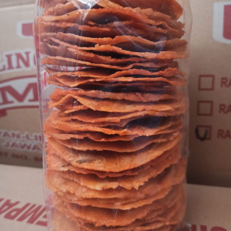 

Emping Melinjo jumbo Rasa Pedas Manis// 250gr