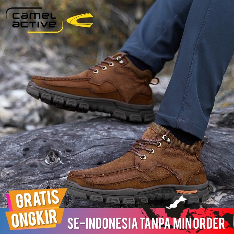 Sepatu Pria Import Boots Casual Camel Active Original Sepatu Pria Musim Dingin Bulu-Berjajar Hangat 