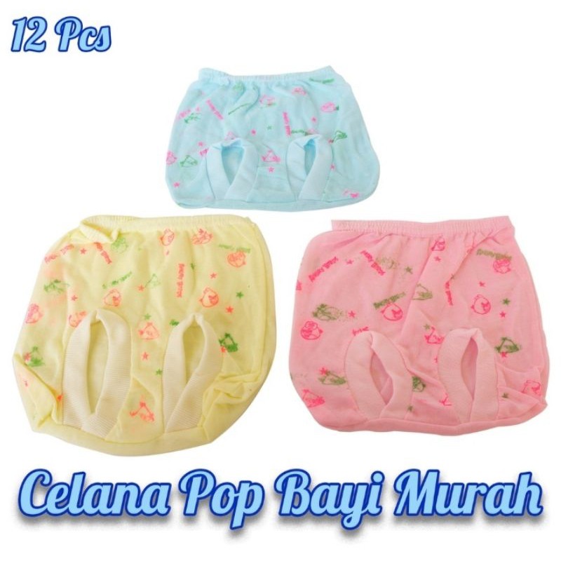 Celana pop bayi murah / celana kodok / celana bayi new born 1 lusin