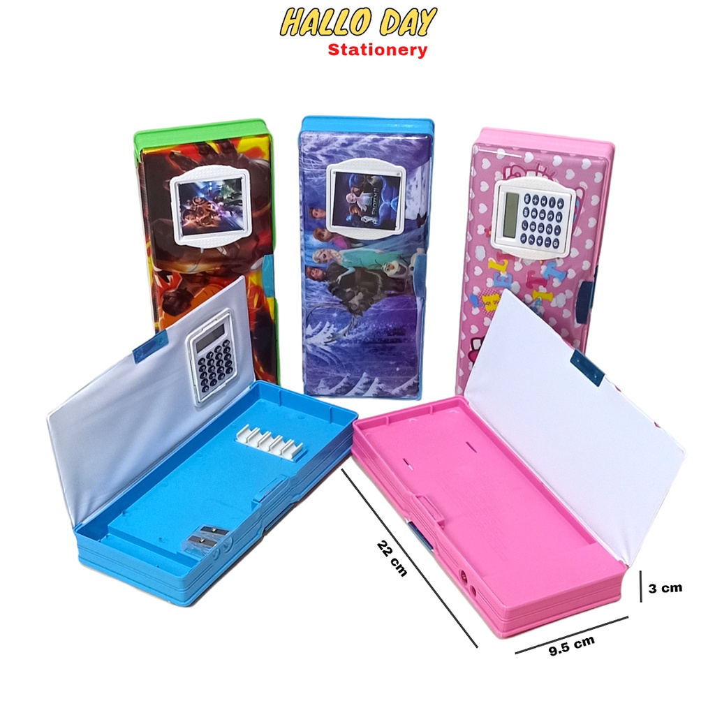 

HD Kotak Pensil+Kalkulator / Pensil Case / Tempat Pensil