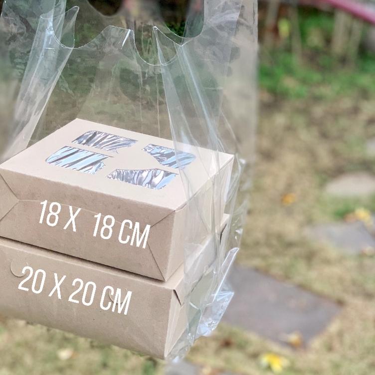 

☪ tas plastik BENING isi 50 untuk dos 20 x 20 kantong PE PP TRANSPARAN tebal kresek kantung clear transparant ☟