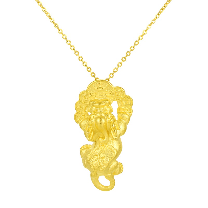 Kalung Emas Emas Asli Kadar 375Dengan Liontin Burung Walet Gaya Korea