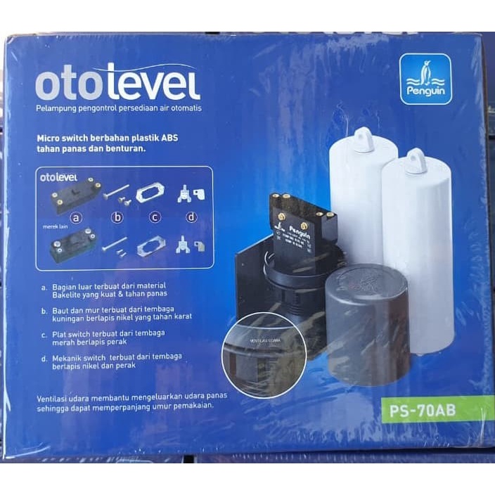 otolevel Radar Penguin Switch - Pelampung air bola otomatis toren air tangki tandon Original pinguin automatic water level