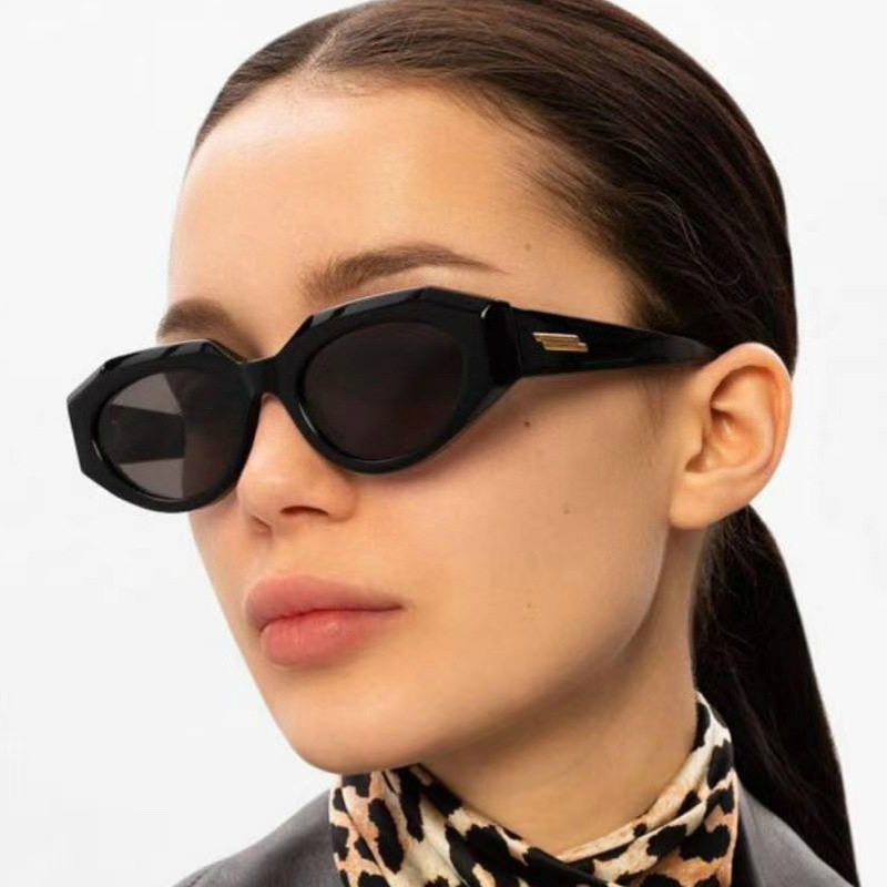 2021 fashion small frame cat eye European and American ins trend men and women sunglasses