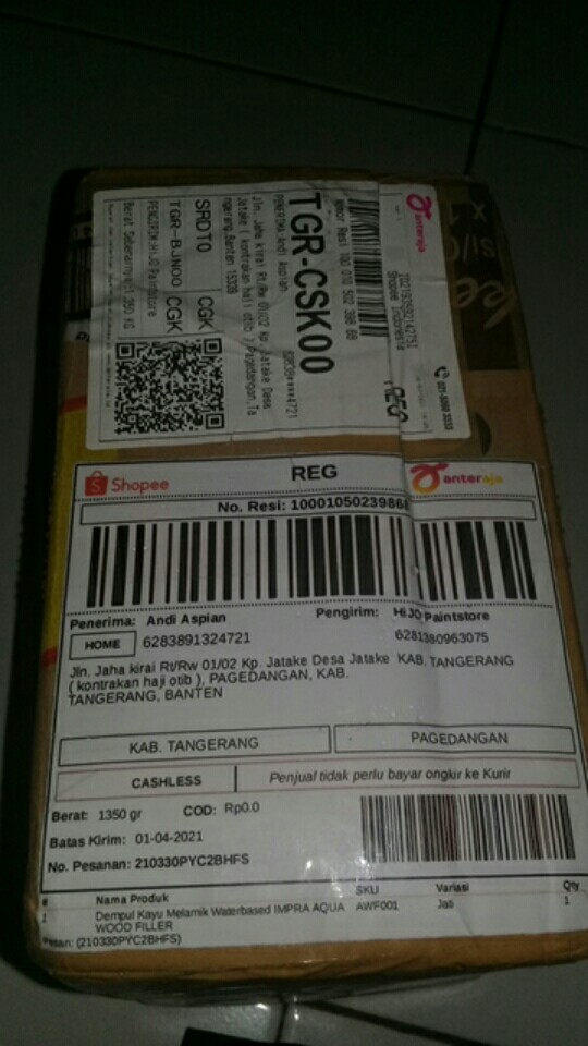 Impra Aqua Wood Filler - Dempul Kayu Melamik Waterbased