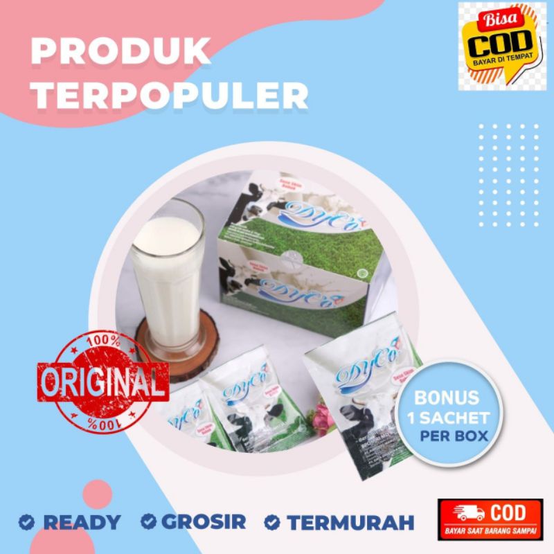 

Susu Kolostrum DYCO / DYNAMIC 1 BOX Berisi 30 Sachet @ 15 Gram