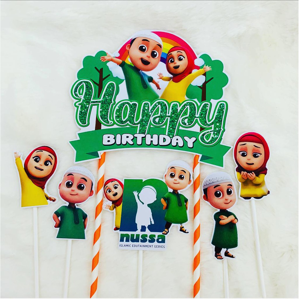 Nusa Rara Topper Cake Birthday / Hiasan Kue Ulang Tahun