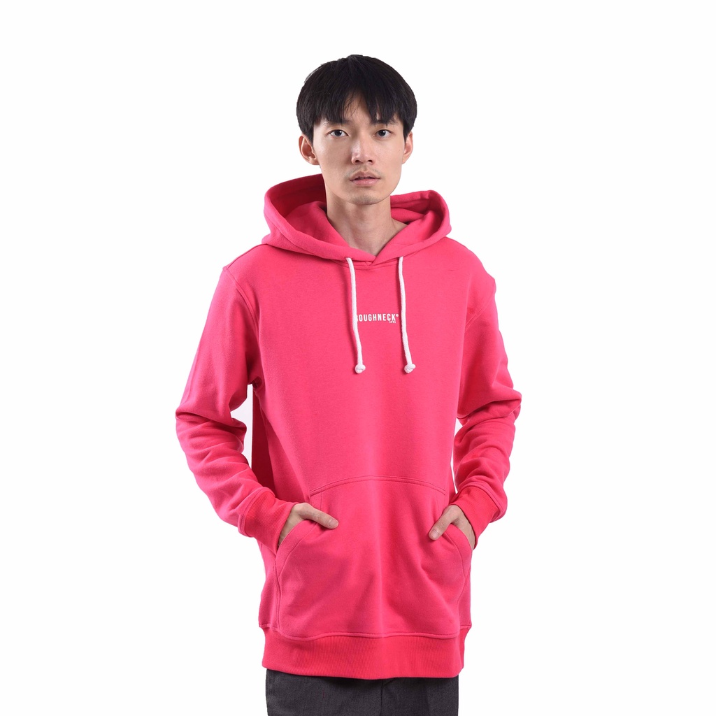 Roughneck H588 Shock Pink Mini Sig White Hoodie