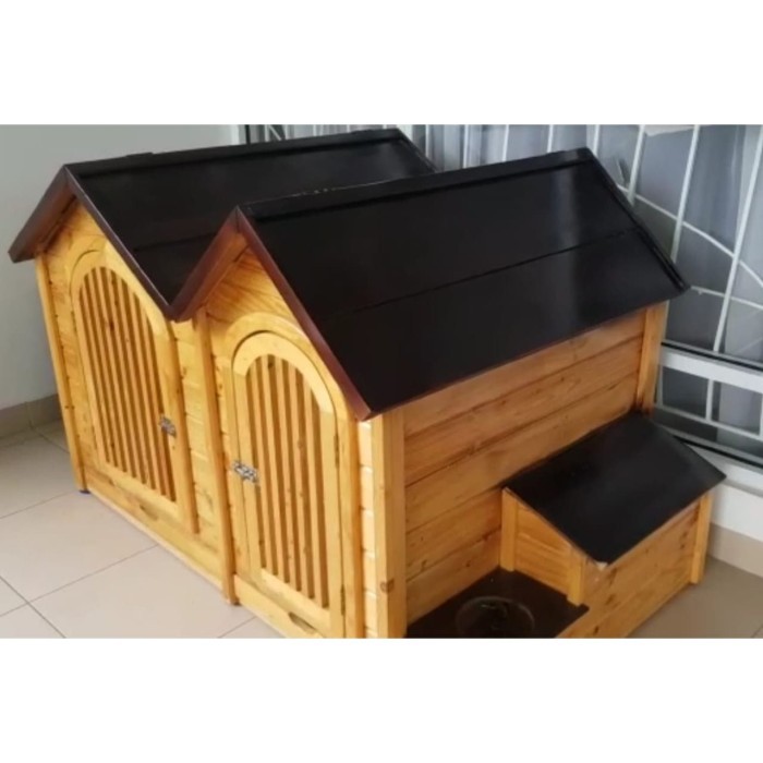 Kandang Rumah Anjing Kucing Hewan Kayu Jati Super Quality Custom