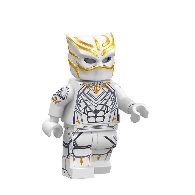 =====] Marvel Black Panther White Wolf Tiger Hunter Bucky Minifigure Brick