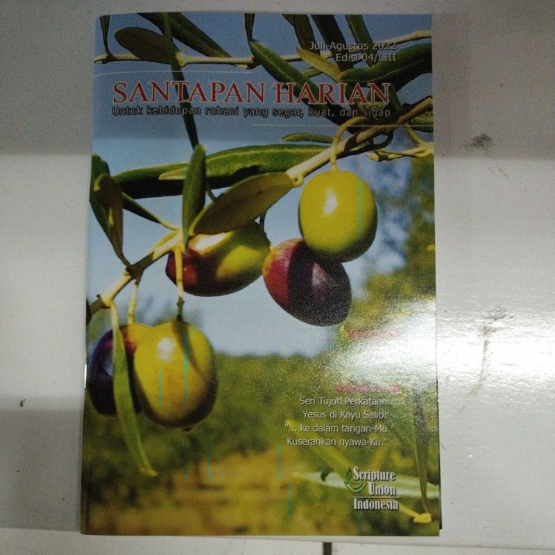 Buku Renungan Harian Santapan Harian Juli Agustus 2022