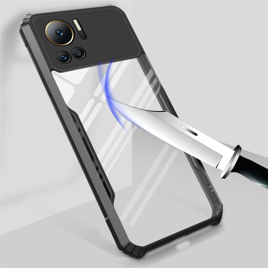 Case Infinix Note 12 Vip Hard Case Shockproof Fusion Armor Transparant Premium Casing Handphone