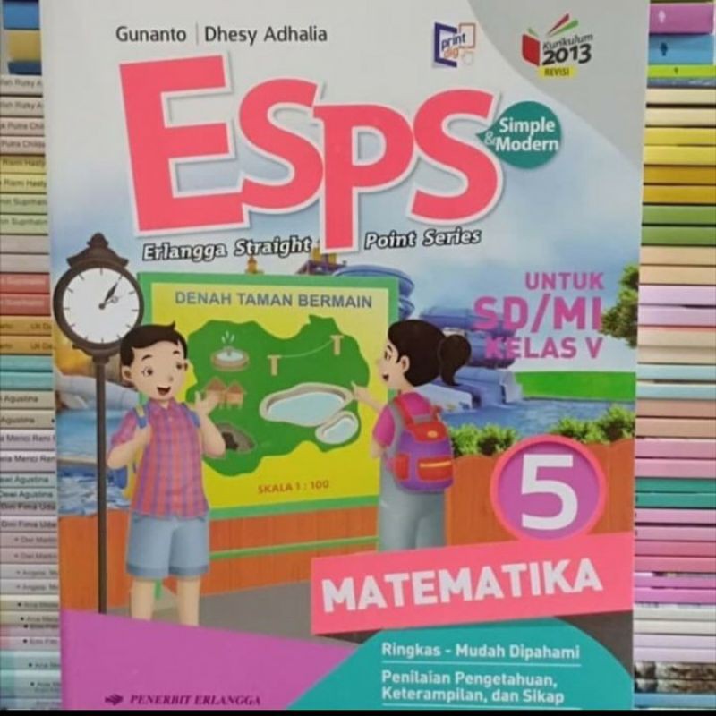 Buku ESPS Matematika Kelas 6 5 4 Kurikulum 2013 SD MI Erlangga K13-3