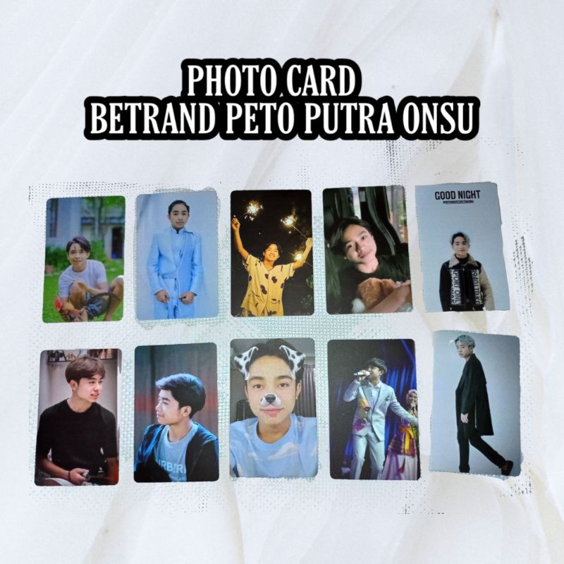 PHOTOCARD BETRAND PETO PUTRA ONSU BXB ONYO FOTO ANNETH