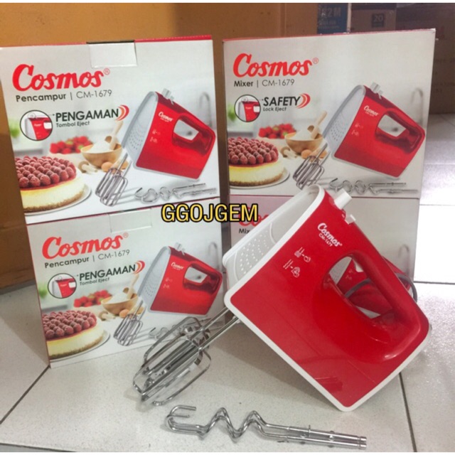 Hand Mixer Cosmos CM 1679 Turbo original / Handmixer CM1679 / Pengaduk Kue / Mixer Tangan