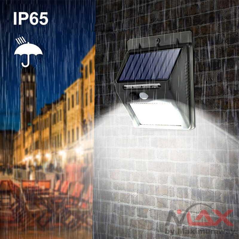 Lampu Pagar Lampu Taman Lampu tenaga surya Sensor Gerak PIR anti air Lumens 6500K waterproof outdoor solar panel Solar Light Outdoor Solar Lamp PIR Motion Sensor Solar Powered Sunlight Street Lights for Garden Decoration