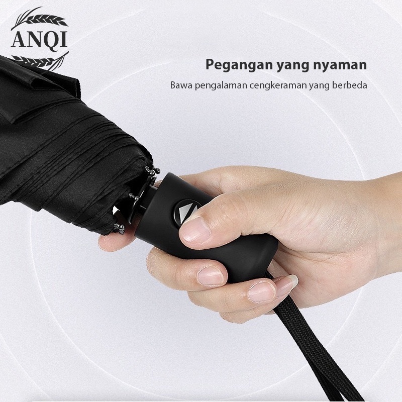 ANQI 1888 Payung Lipat Dengan Tombol Otomatis High Quality Portabel Simple Elegan TUTUP LIPAT TIGA ANTI UV VS-106