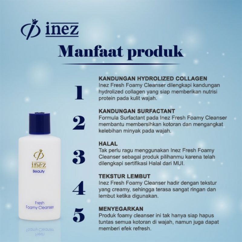 INEZ Beauty Fresh Foamy Cleanser / Sabun Wajah