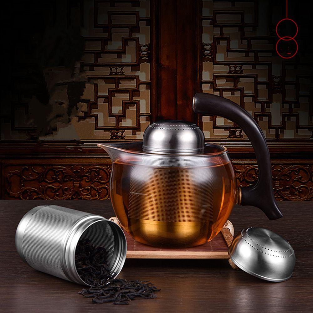 [Elegan] Tea Infuser Spices Jaring Extra Fine Dengan Kait Rantai316 Stainless Steel Pemisahan Sisa Teh Bola