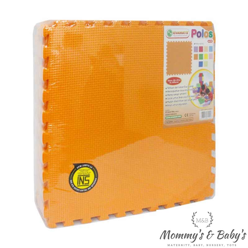 Puzzle Matras Evamats 30 x 30 polos warna Orange