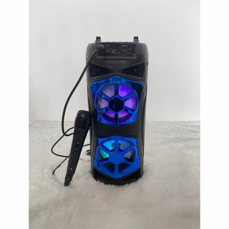 Speaker Bluetooth SX Y2038/Salon Aktif Portable  Super Bass Radio Fm/Speaker Wireless Usb Led