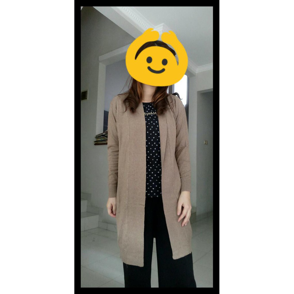 CARDIGAN / OUTER RAJUT MUSLIM PANJANG KODE 770