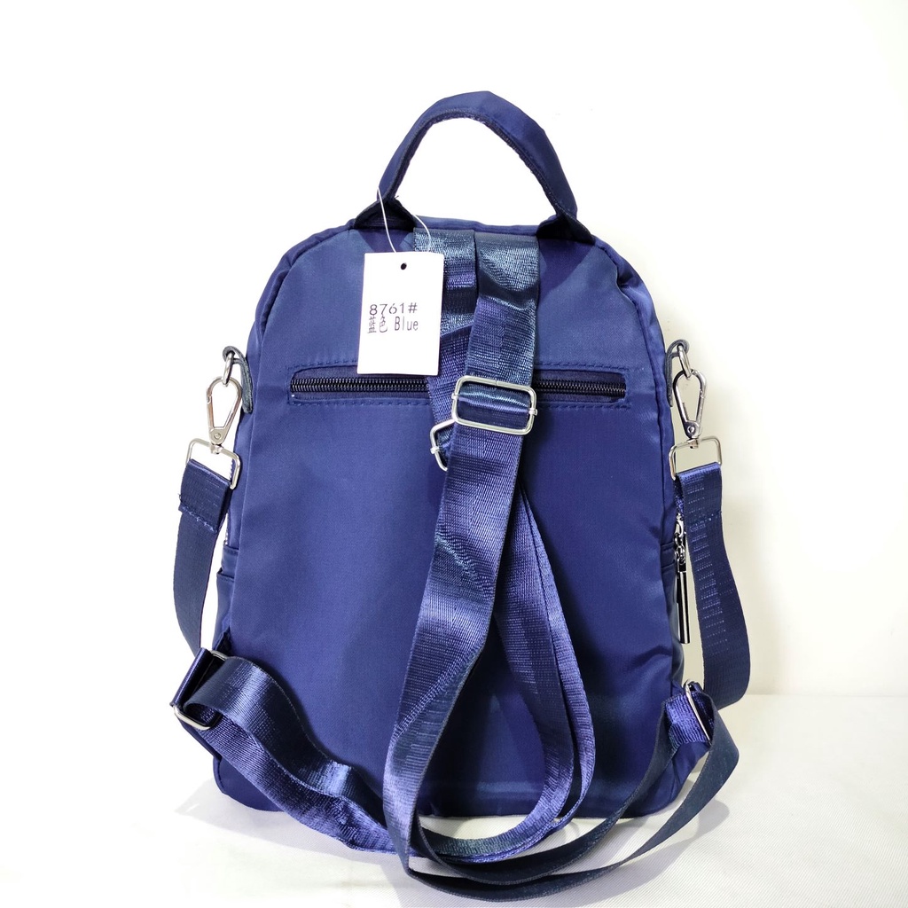 Ransel Punggung Wanita Farnell Tas Fashion Import Model Korea 8761 Satin Mulifungsi 3 in 1