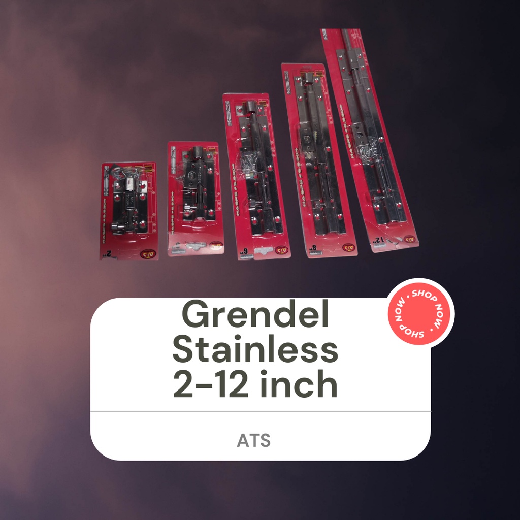 Grendel Pintu Jendela Stainless 5cm 7,5cm 10cm 15cm 20cm 30cm Ats