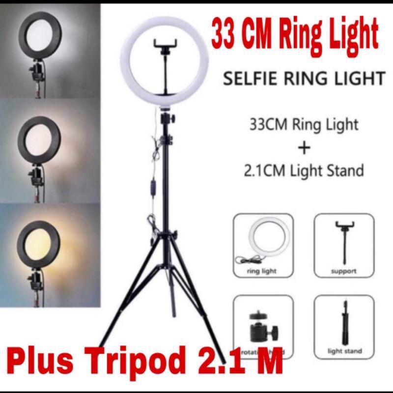 [JUALSEMUA18]Aneka Paket Ring Light 26/33cm &amp; Stand Tripod Lampu led Rias Selfie Beauty (import)