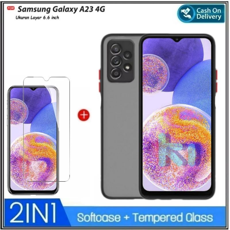 PROMO Paket 2in1 CASE Samsung Galaxy A13 4G A23 4G A03 Core A03 LTE 2022 Soft Hard My Choice Aero Dove Matte Premium Casing Slim Cover Shockproof Free Anti Gores Layar Premium Quality